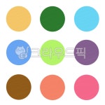 굿노트스티커, 아이패드스티커, 디지털스티커, 동그라미, 컬러동그라미, 사진,이미지,일러스트,캘리그라피 - 레몬쓰작가 크라우드픽 - 저작권 걱정... 