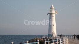 바다, 등대, 해수욕장, 하늘, 흰색, 사진,이미지,일러스트,캘리그라피 - glacks작가 크라우드픽 - 저작권 걱정 없는 상업용 이미지