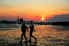 연인, 실루엣, 노을, 바닷가, 사랑, 사진,이미지,일러스트,캘리그라피 - Nqlfudfud작가 크라우드픽 - 저작권 걱정 없는 상업용 이미지