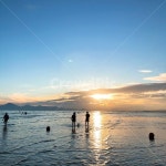 다대포해수욕장, 석양, 노을, 하늘, 풍경, 사진,이미지,일러스트,캘리그라피 - 로러작가 크라우드픽 - 저작권 걱정 없는 상업용 이미지