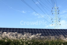철탑, 태양광, 전력시설, 전기에너지, 태양광발전소, 사진,이미지,일러스트,캘리그라피 - 시대작가 크라우드픽 - 저작권 걱정 없는 상업용 이미지