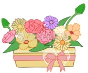 꽃바구니, 꽃, flower, 봄꽃, 꽃선물, 사진,이미지,일러스트,캘리그라피 - heyeon08작가 크라우드픽 - 저작권 걱정 없는 상업용 이미지
