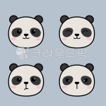 동물, 판다, 팬더, 얼굴, 동물아이콘, 사진,이미지,일러스트,캘리그라피 - suuuuu01작가 크라우드픽 - 저작권 걱정 없는 상업용 이미지