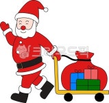 산타클로스, 선물, 크리스마스, 즐거운, 빨강, 사진,이미지,일러스트,캘리그라피 - jims studio작가 크라우드픽 - 저작권 걱정 없는 상업용 이미지