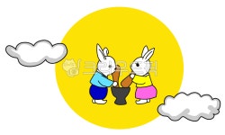 보름달, 대보름, 달토끼, 토끼, 한복, 사진,이미지,일러스트,캘리그라피 - 꼬신작가 크라우드픽 - 저작권 걱정 없는 상업용 이미지