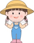 농부, 농부일러스트, 농부캐릭터, 농부어린이, 꼬마농부, 사진,이미지,일러스트,캘리그라피 - 다지쌤작가 크라우드픽 - 저작권 걱정 없는 상업용... 