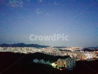 풍경, 야경, 도시, 안양, 정상, 사진,이미지,일러스트,캘리그라피 - 강똘이작가 크라우드픽 - 저작권 걱정 없는 상업용 이미지