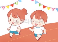 가을운동회, 체육, 어린이, 달리기, 계주, 사진,이미지,일러스트,캘리그라피 - jinseo작가 크라우드픽 - 저작권 걱정 없는 상업용 이미지