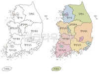 지도, 전국지도, 대한민국, 우리나라, 대한민국지도, 사진,이미지,일러스트,캘리그라피 - 이다팔쌈작가 크라우드픽 - 저작권 걱정 없는 상업용 이미지