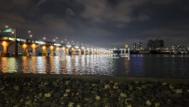 아경, 한강, 강, 밤, 조명, 사진,이미지,일러스트,캘리그라피 - 고구마크림빵작가 크라우드픽 - 저작권 걱정 없는 상업용 이미지