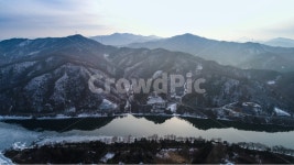 남이섬, 항공촬영, 가평, 하늘, 눈, 사진,이미지,일러스트,캘리그라피 - pradis작가 크라우드픽 - 저작권 걱정 없는 상업용 이미지