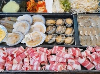 해물삼합, 삼합, 해물삼합구이, 구이, 해물, 사진,이미지,일러스트,캘리그라피 - 먹방작가 크라우드픽 - 저작권 걱정 없는 상업용 이미지