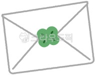 봉투, 클로버, 화이트, 그린, 심플, 사진,이미지,일러스트,캘리그라피 - 9u9u작가 크라우드픽 - 저작권 걱정 없는 상업용 이미지