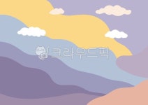 파스텔풍경, 미니멀풍경, 추상언덕, 부드러운색감, 평화로운, 사진,이미지,일러스트,캘리그라피 - Ntjfdl810작가 크라우드픽 - 저작권 걱정... 