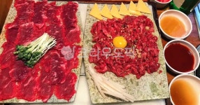 육회, 육사시미, 소고기, 고기, 날음식, 사진,이미지,일러스트,캘리그라피 - 먹방작가 크라우드픽 - 저작권 걱정 없는 상업용 이미지