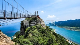 통영, 사량도, 지리산, 출렁다리, 암석, 사진,이미지,일러스트,캘리그라피 - 각연작가 크라우드픽 - 저작권 걱정 없는 상업용 이미지