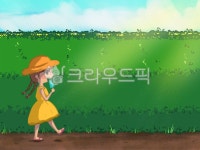 (주)뭉근초록(1종) | 여름, 담장, 초록잎, 하늘, 뭉게구름, 사진,이미지,일러스트,캘리그라피 - bbulzz작가 크라우드픽 - 저작권 걱정 없는 상업용 이미지