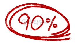 구십, 구십프로, 구십퍼센트, 채점동그라미, 동그라미, 사진,이미지,일러스트,캘리그라피 - MacaRongRong작가 크라우드픽 - 저작권 걱정 없는... 