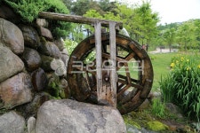 물레방아, 물방아, waterwheel, 물, 돌담, 사진,이미지,일러스트,캘리그라피 - 여행토끼작가 크라우드픽 - 저작권 걱정 없는 상업용 이미지