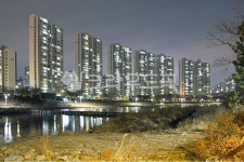 호수공원, 안산호수공원, 야경, 일몰, 아파트, 사진,이미지,일러스트,캘리그라피 - Deep bLUE작가 크라우드픽 - 저작권 걱정 없는 상업용 이미지