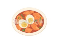 떡볶이, 계란, 음식, 맛있는, 일러스트, 사진,이미지,일러스트,캘리그라피 - jjejje1313작가 크라우드픽 - 저작권 걱정 없는 상업용 이미지