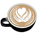 카페라떼, 라떼아트, 카페음료, 커피, 라떼, 사진,이미지,일러스트,캘리그라피 - 포곰작가 크라우드픽 - 저작권 걱정 없는 상업용 이미지