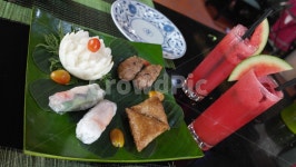 수박주스, 수박쥬스, 라이스롤, 베트남음식, 월남쌈, 사진,이미지,일러스트,캘리그라피 - 햅히작가 크라우드픽 - 저작권 걱정 없는 상업용 이미지