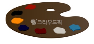 팔레트, palette, 미술용품, 미술도구, png파일, 사진,이미지,일러스트,캘리그라피 - 그리미조아작가 크라우드픽 - 저작권 걱정 없는 상업용... 