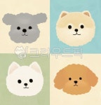 사랑스러운, 동물, 개, 캐릭터, 클립아트, 사진,이미지,일러스트,캘리그라피 - Geami작가 크라우드픽 - 저작권 걱정 없는 상업용 이미지