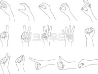 손, 손모양, 손일러스트, 손가락그림, 백터손그림, 사진,이미지,일러스트,캘리그라피 - 토당토당작가 크라우드픽 - 저작권 걱정 없는 상업용 이미지