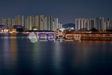 성성호수공원, 호수공원야경, 야경, 호수, 저수지, 사진,이미지,일러스트,캘리그라피 - Deep bLUE작가 크라우드픽 - 저작권 걱정 없는 상업용... 