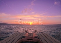 바다, 노을, 풍경, 보라카이, 여유, 사진,이미지,일러스트,캘리그라피 - s.joon_작가 크라우드픽 - 저작권 걱정 없는 상업용 이미지