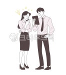 남자, 사람, 여자, 커플, 회사원, 사진,이미지,일러스트,캘리그라피 - 이미슈작가 크라우드픽 - 저작권 걱정 없는 상업용 이미지