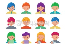 사람, 아이콘, 직장인, 현대인, 여자, 사진,이미지,일러스트,캘리그라피 - Junghyun작가 크라우드픽 - 저작권 걱정 없는 상업용 이미지