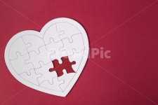 퍼즐, 조각, 완성, 하트, 사랑, 사진,이미지,일러스트,캘리그라피 - natsu u작가 크라우드픽 - 저작권 걱정 없는 상업용 이미지
