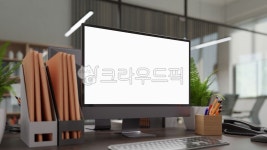 목업, 템플릿, 화면, 스크린, 컴퓨터, 사진,이미지,일러스트,캘리그라피 - MeshCube작가 크라우드픽 - 저작권 걱정 없는 상업용 이미지