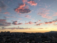 노을, 하늘, 도시, 풍경, 건물들, 사진,이미지,일러스트,캘리그라피 - Nhide0704작가 크라우드픽 - 저작권 걱정 없는 상업용 이미지