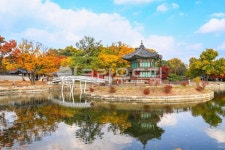경복궁향원정, 향원정, 경복궁, 가을, 단풍, 사진,이미지,일러스트,캘리그라피 - 대송작가 크라우드픽 - 저작권 걱정 없는 상업용 이미지