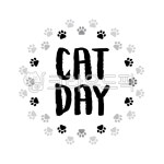 고양이, 8월, 고양이의날, 캣데이, 발자국, 사진,이미지,일러스트,캘리그라피 - green seed작가 크라우드픽 - 저작권 걱정 없는 상업용 이미지