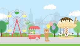 놀이공원, amusementpark, 놀이동산, 관람차, 회전목마, 사진,이미지,일러스트,캘리그라피 - 참이작가 크라우드픽 - 저작권 걱정 없는 상업용... 