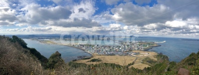 제주도, 성산일출봉, 파노라마, 풍경, 바다, 사진,이미지,일러스트,캘리그라피 - kyh작가 크라우드픽 - 저작권 걱정 없는 상업용 이미지