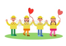 유치원, 입학, 등원, 어린이집, 입학식, 사진,이미지,일러스트,캘리그라피 - happyhappy작가 크라우드픽 - 저작권 걱정 없는 상업용 이미지