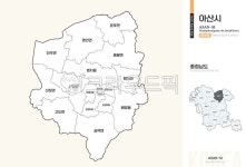 아산시, 아산, 지도, 행정동, 충청남도, 사진,이미지,일러스트,캘리그라피 - 웃음마법작가 크라우드픽 - 저작권 걱정 없는 상업용 이미지