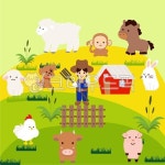 동물농장, 농장, 동물, 연두색, 말, 사진,이미지,일러스트,캘리그라피 - 율화작가 크라우드픽 - 저작권 걱정 없는 상업용 이미지