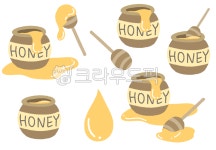 허니, 꿀, 단지, 꿀단지, 벌꿀, 사진,이미지,일러스트,캘리그라피 - 여기여니작가 크라우드픽 - 저작권 걱정 없는 상업용 이미지