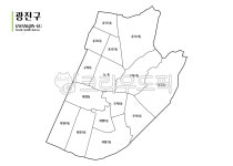 광진구, 지도, 행정지도, 행정구역, 백지도, 사진,이미지,일러스트,캘리그라피 - kerkermam작가 크라우드픽 - 저작권 걱정 없는 상업용 이미지