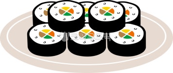김밥, 김, 밥, 분식, 음식, 사진,이미지,일러스트,캘리그라피 - mannada작가 크라우드픽 - 저작권 걱정 없는 상업용 이미지