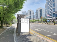 버스정류장, 광고판, 스크린, 목업, 옥외광고판, 사진,이미지,일러스트,캘리그라피 - fairy112작가 크라우드픽 - 저작권 걱정 없는 상업용 이미지