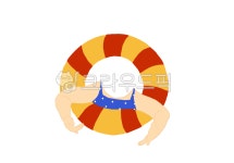 어린이집이미지, 어린이집아기, 아기물놀이, 튜브이미지, 튜브탄아기, 사진,이미지,일러스트,캘리그라피 - kokkokii작가 크라우드픽 - 저작권... 