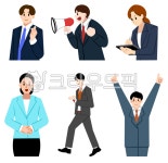 회사원, 사원, 직장인, 비지니스맨, 일하는사람, 사진,이미지,일러스트,캘리그라피 - jieunart673작가 크라우드픽 - 저작권 걱정 없는 상업용... 